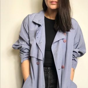 Vintage lavender trench coat